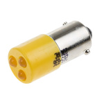 RS PRO Yellow Panel Mount Indicator, 230V ac, 25 x 10mm Mounting Hole Size