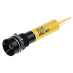 RS PRO Yellow Flashing LED Panel Mount Indicator, 24V dc, 8mm Mounting Hole Size, Solder Tab Termination