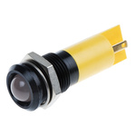 RS PRO Yellow Panel Mount Indicator, 14mm Mounting Hole Size, Solder Tab Termination, IP67