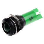 RS PRO Green Panel Mount Indicator, 16mm Mounting Hole Size, Solder Tab Termination