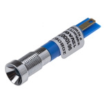 RS PRO Blue Panel Mount Indicator, 8mm Mounting Hole Size, Solder Tab Termination, IP67