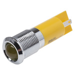 RS PRO Yellow Panel Mount Indicator, 12V, 14mm Mounting Hole Size, IP67