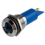 RS PRO Blue Panel Mount Indicator, 115V dc, 16mm Mounting Hole Size, Solder Tab Termination