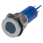 RS PRO Blue Panel Mount Indicator, 16mm Mounting Hole Size, Solder Tab Termination