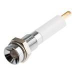 RS PRO Green, Red Panel Mount Indicator, 12V dc, 6mm Mounting Hole Size, Solder Tab Termination