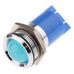 RS PRO Blue Panel Mount Indicator, 230V ac, 22mm Mounting Hole Size, IP67