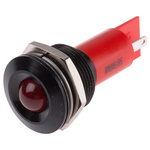 RS PRO Red Panel Mount Indicator, 19mm Mounting Hole Size, Solder Tab Termination, IP67