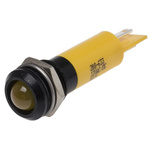 RS PRO Yellow Panel Mount Indicator, 12mm Mounting Hole Size, Solder Tab Termination, IP67