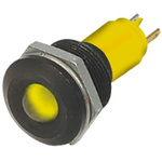 RS PRO Yellow Panel Mount Indicator, 115 V dc, 230V ac, 19mm Mounting Hole Size