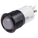RS PRO White Panel Mount Indicator, 130V ac, 22mm Mounting Hole Size, IP67