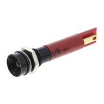RS PRO Red Panel Mount Indicator, 8mm Mounting Hole Size, Solder Tab Termination, IP67