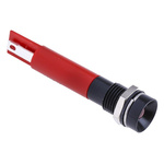 RS PRO Red Panel Mount Indicator, 12V, 8mm Mounting Hole Size, Solder Tab Termination, IP67