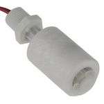 Gems Sensors Vertical Float Switch, Polypropylene, SPST NO/NC, Float, 24in
