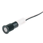 RS PRO White Panel Mount Indicator, 2V dc, 8mm Mounting Hole Size, Lead Wires Termination, IP67