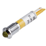 RS PRO Yellow Panel Mount Indicator, 110V ac, 8mm Mounting Hole Size, IP67