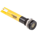 RS PRO Yellow Panel Mount Indicator, 110V ac, 8mm Mounting Hole Size, IP67