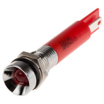 RS PRO Red Panel Mount Indicator, 220V ac, 8mm Mounting Hole Size, IP67