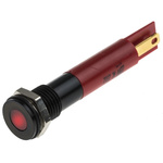 RS PRO Red Panel Mount Indicator, 220V ac, 8mm Mounting Hole Size, IP67