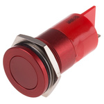 RS PRO Red Panel Mount Indicator, 12V, 22mm Mounting Hole Size, Faston, Solder Lug Termination, IP67