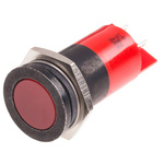 RS PRO Red Panel Mount Indicator, 22mm Mounting Hole Size, Solder Tab Termination