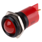 RS PRO Red Panel Mount Indicator, 48 → 65V dc, 22mm Mounting Hole Size