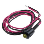 RS PRO Yellow Panel Mount Indicator, 2V dc, 8mm Mounting Hole Size, Lead Wires Termination
