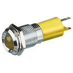 RS PRO Yellow Panel Mount Indicator, 24 → 36V dc, 14mm Mounting Hole Size