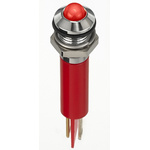 RS PRO Red Panel Mount Indicator, 2V dc, 8mm Mounting Hole Size, Faston, Solder Lug Termination, IP67