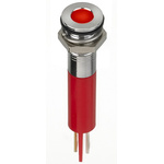 RS PRO Red Panel Mount Indicator, 2V dc, 8mm Mounting Hole Size, Faston, Solder Lug Termination, IP67