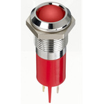 RS PRO Red Panel Mount Indicator, 2V dc, 14mm Mounting Hole Size, Faston, Solder Lug Termination, IP67