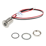 RS PRO Yellow Panel Mount Indicator, 10.8 → 13.2V dc, 10mm Mounting Hole Size, Lead Wires Termination, IP67