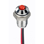 RS PRO Red Panel Mount Indicator, 21.6 → 26.4V dc, 6mm Mounting Hole Size, Lead Wires Termination, IP67