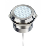 RS PRO White Panel Mount Indicator, 12 → 24V ac/dc, 30mm Mounting Hole Size, Lead Wires Termination, IP67, IP69K