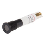 RS PRO White Panel Mount Indicator, 24V dc, 8mm Mounting Hole Size, Solder Tab Termination, IP67