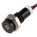 RS PRO White Panel Mount Indicator, 2V dc, 6mm Mounting Hole Size, Lead Wires Termination, IP67