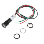 RS PRO Panel Mount Indicator, 12V dc, 8mm Mounting Hole Size, Lead Wires Termination, IP67