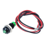 RS PRO Green Panel Mount Indicator, 2V dc, 6mm Mounting Hole Size, Lead Wires Termination, IP67