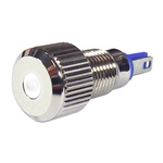 RS PRO White Panel Mount Indicator, 24V, 8mm Mounting Hole Size, Lead Wires Termination, IP67
