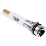 RS PRO White Panel Mount Indicator, 110V ac, 8mm Mounting Hole Size, IP67
