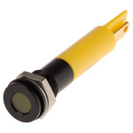 RS PRO Yellow Panel Mount Indicator, 220V ac, 8mm Mounting Hole Size, IP67