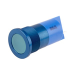 RS PRO Blue Panel Mount Indicator, 28V, 22mm Mounting Hole Size, Faston, Solder Lug Termination, IP67