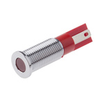 RS PRO Red Panel Mount Indicator, 6V dc, 8mm Mounting Hole Size, Faston, Solder Lug Termination, IP67