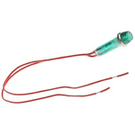 CAMDENBOSS Green Panel Mount Indicator, 240V, 8mm Mounting Hole Size, Lead Wires Termination