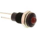 Bulgin Red Panel Mount Indicator, 2V, 6.1mm Mounting Hole Size, Lead Wires Termination