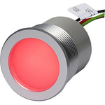 Schurter Panel Mount Indicator, 5 → 28V dc, 30.1mm Mounting Hole Size, Lead Wires Termination, IP67, IP69K