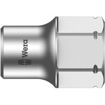 Wera 13mm Hex Socket With 1/4 in Drive , Length 18 mm