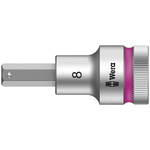Wera 8mm Hex Socket With 1/2 in Drive , Length 60 mm