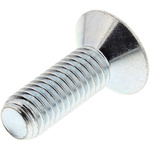 RS PRO Bright Zinc Plated Steel Hex Socket Countersunk Screw, DIN 7991, M6 x 45mm