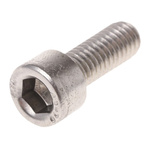 RS PRO Plain Stainless Steel Hex Socket Cap Screw, DIN 912, M8 x 12mm