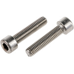 RS PRO Plain Stainless Steel Hex Socket Cap Screw, DIN 912, M10 x 35mm